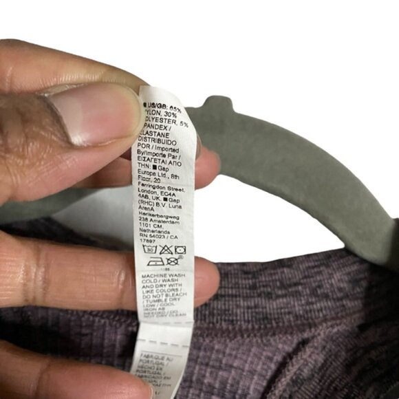 Athleta Women's Heathered Purple Athletic Performance Wear Tank Top - Picture 4 of 5